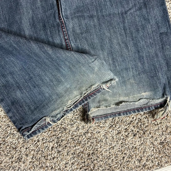 Vintage Coogi Jeans Men 42X33 Blue Y2K Baggy Embroidered Wide Leg Skater Grunge - Picture 5 of 12